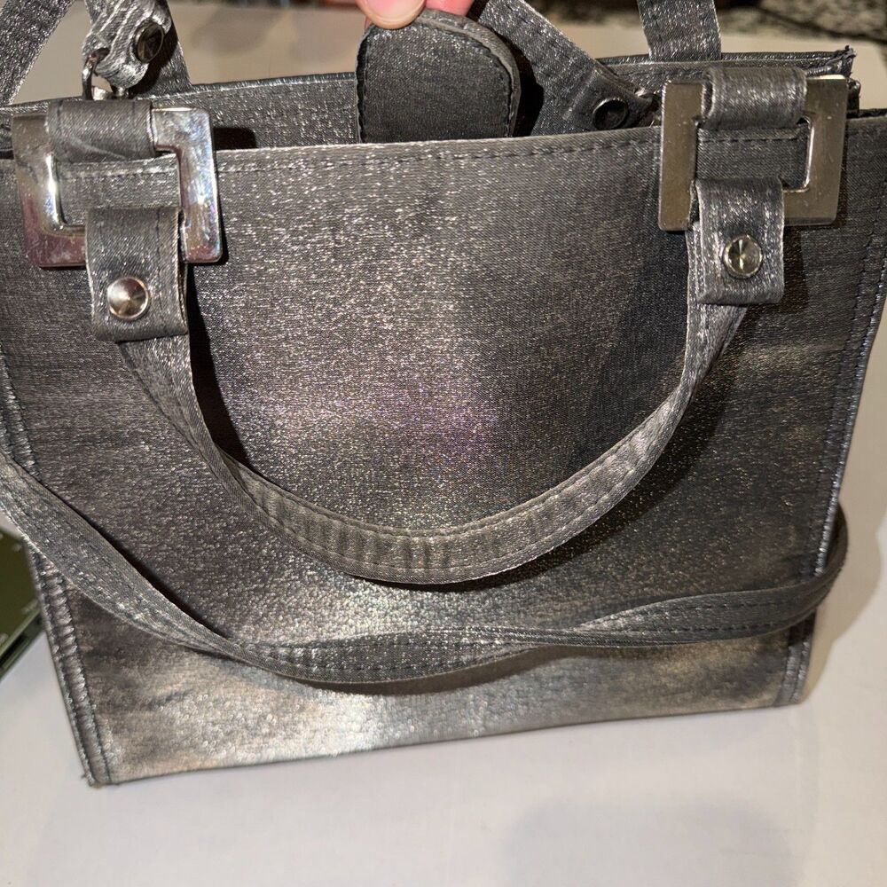 Y2K Gray-Silver Sparkly Shoulder/Crossbody Purse-